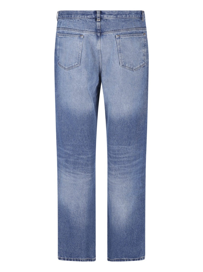 A.P.C. Blue Straight-Leg Cotton Denim Jeans