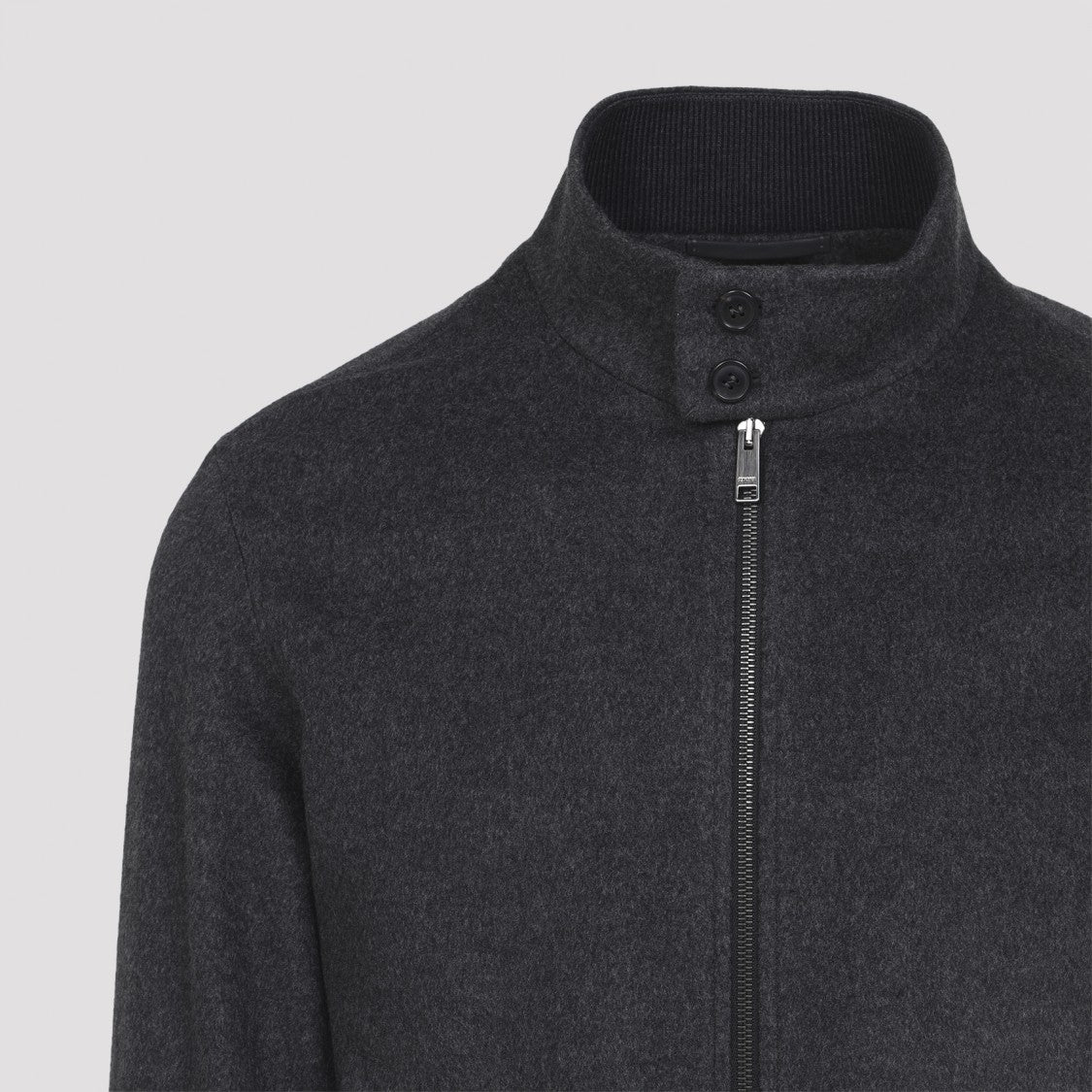 Zegna Oasi Elements Grey Cashmere Jacket