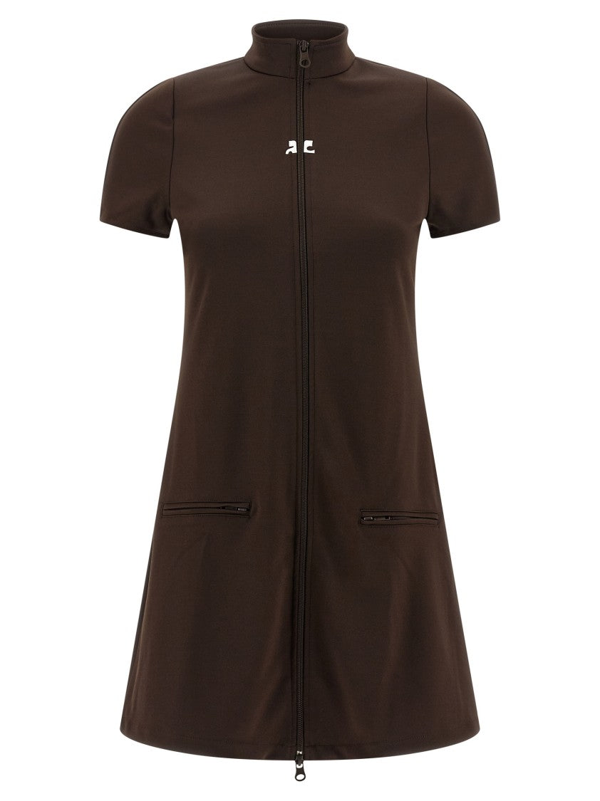 Courrèges 'Interlock Tracksuit Mini' Dress