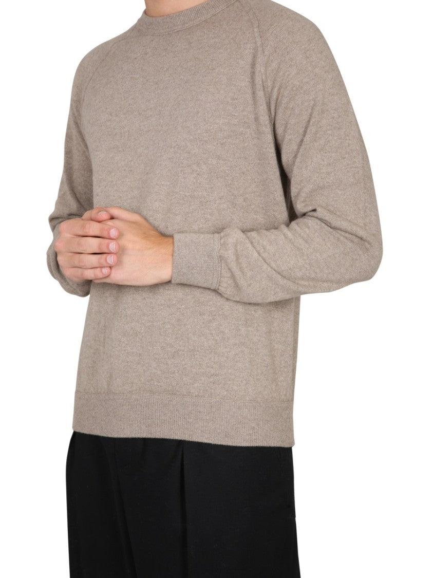 Drumohr Cashmere Sweater With Cross-Neck Design