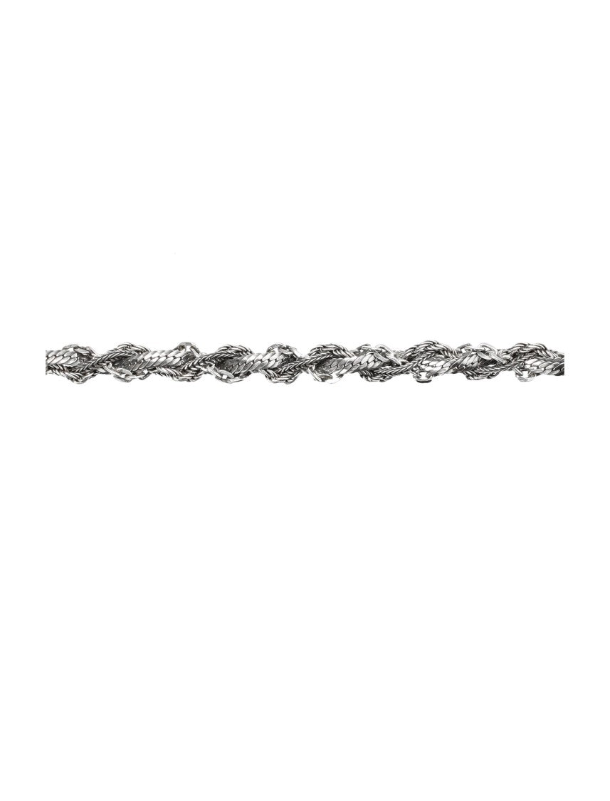 Emanuele Bicocchi Intricately Woven Silver Round Braid Necklace