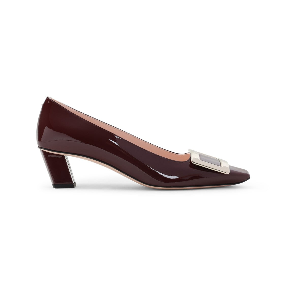Roger Vivier Bordeaux Patent Calf Leather Pumps