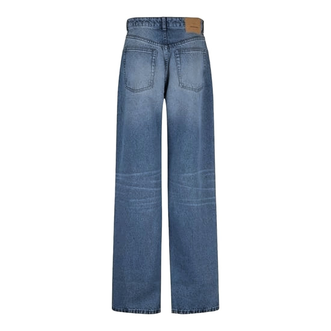 Ami Paris Mid-Blue Straight-Leg Denim Pants