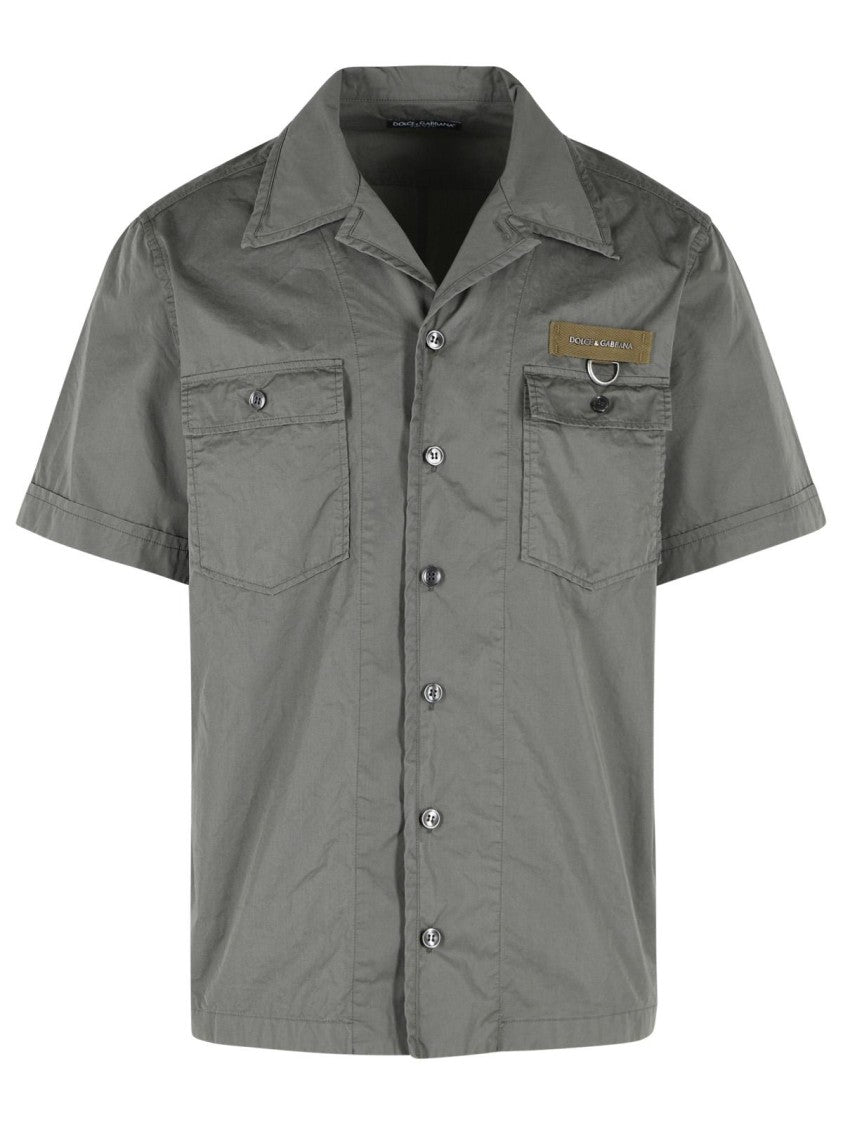 Dolce & Gabbana Grey Cotton Shirt