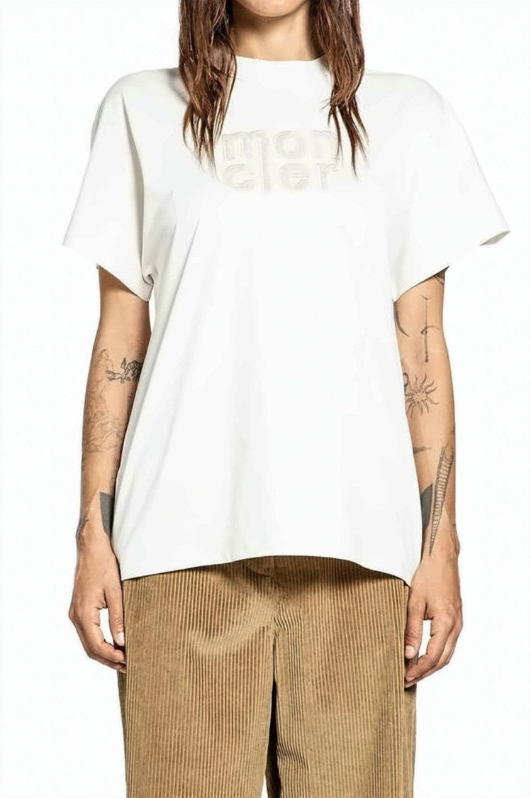 Moncler Loose-Fitting Cotton T-Shirt With Tonal Logo