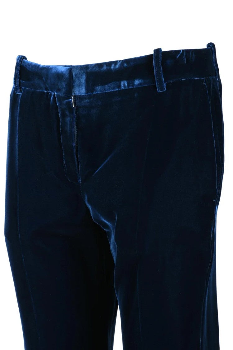 Nina Ricci Velvet Trousers - Midnight Blue