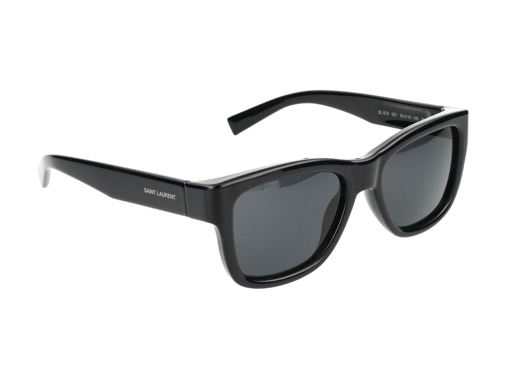 Saint Laurent Black Oversized Square Frame Sunglasses