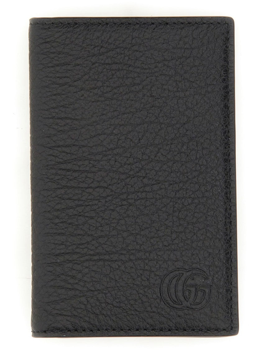 Gucci Textured Calfskin Wallet With Subtle Embossed Logo