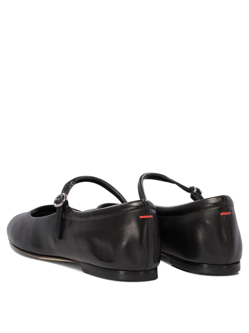 Aeydē Pointed Toe Ballerinas With Slim Instep Strap