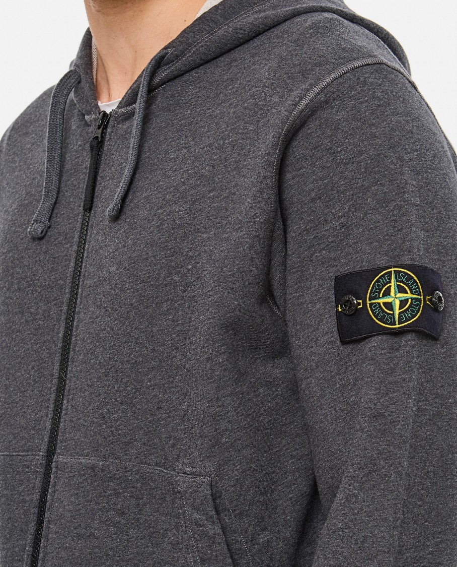 Stone Island Zip-Up Hoodie With Drawstring