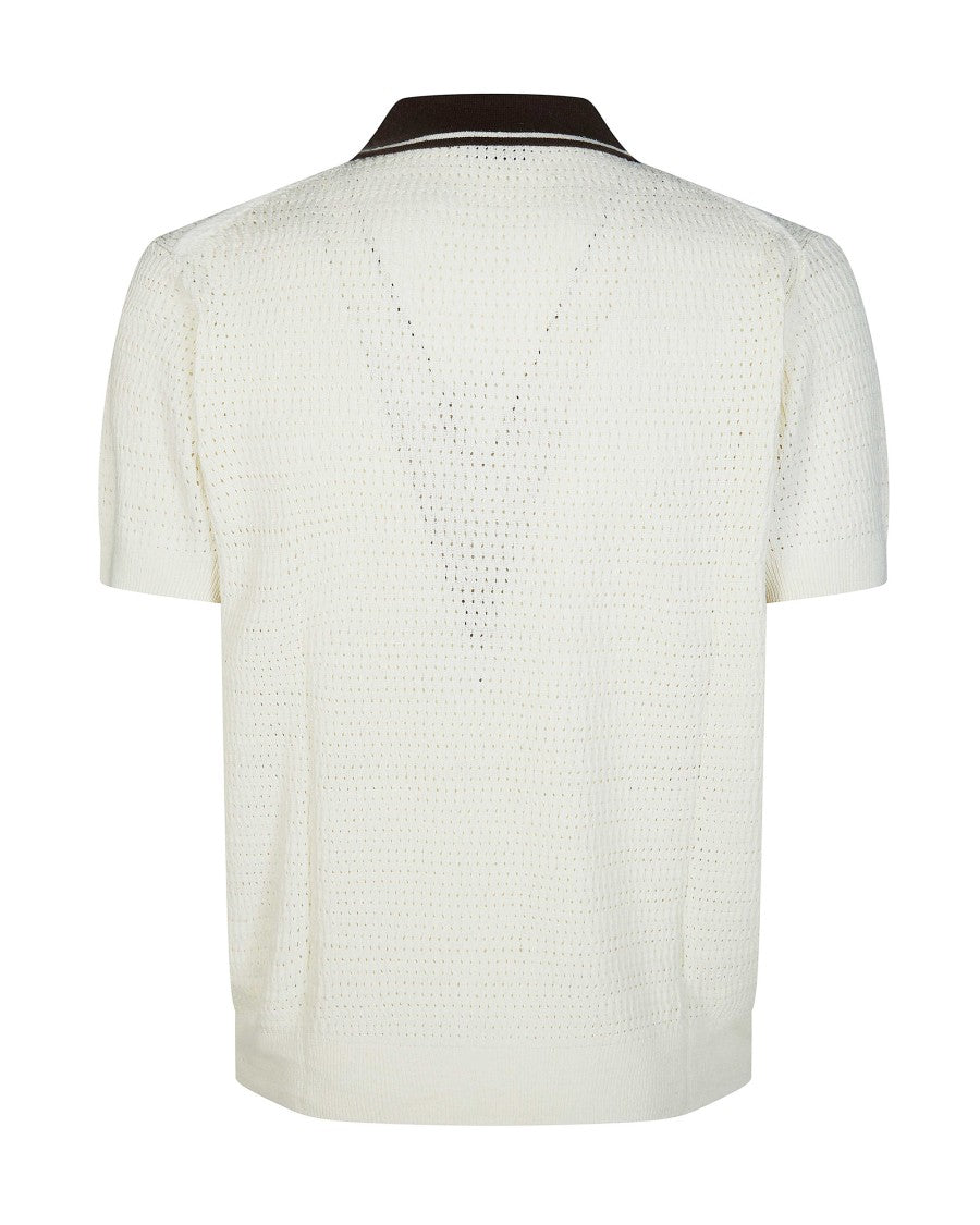 Paolo Pecora Knit Polo With Contrast