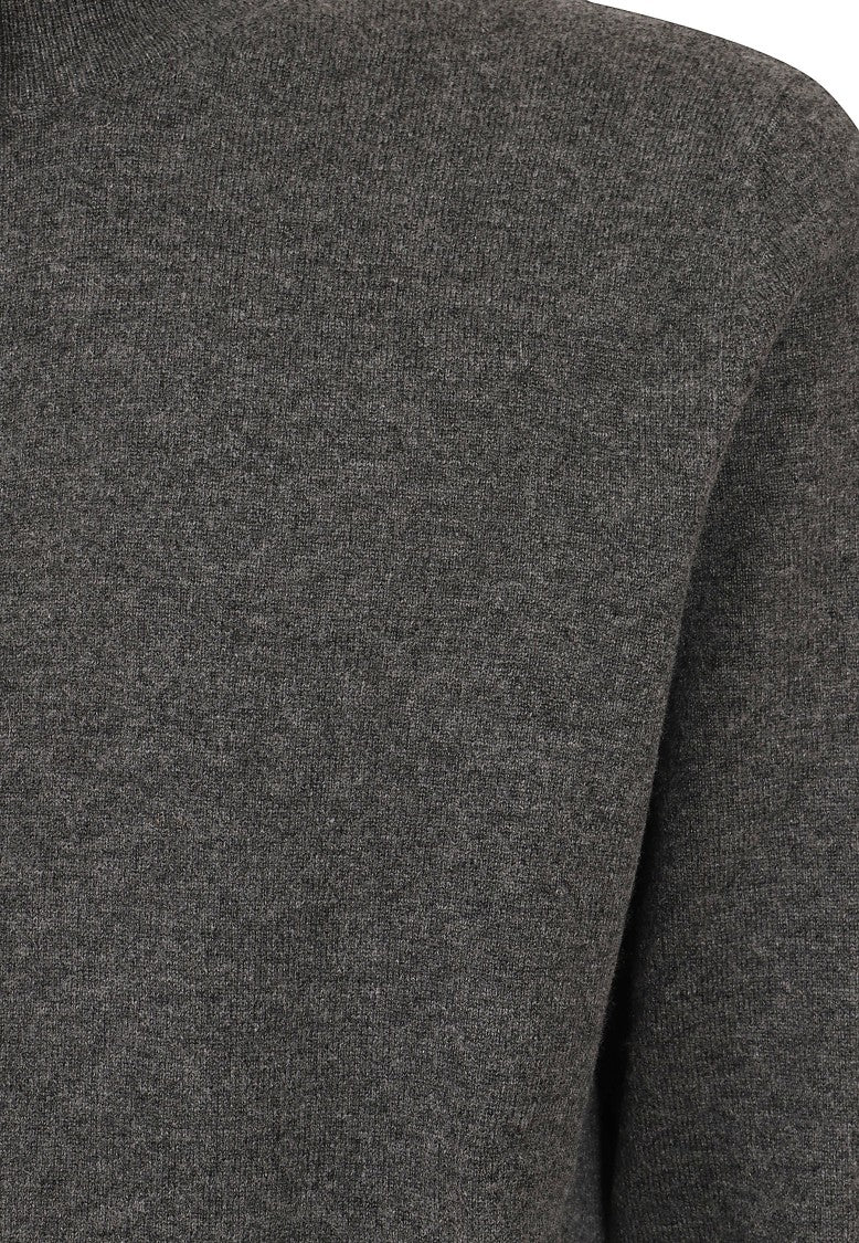 Ballantyne Fitted Cashmere Cardigan With Double Slider Zip Closure