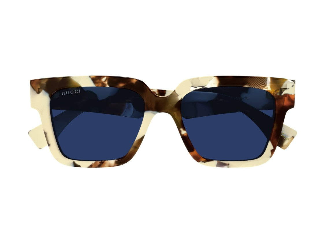 Gucci Blue Gg1626s Tortoiseshell Oversized Square Sunglasses
