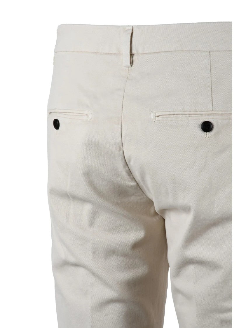 Dondup Beige Spiritissimo Slim-Fit Stretch Cotton Trousers