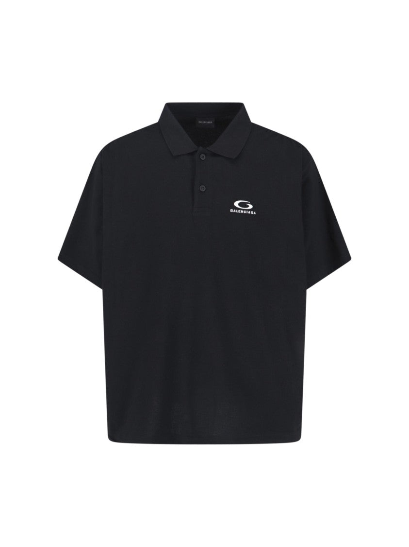 Balenciaga "Laurel" Polo – Black
