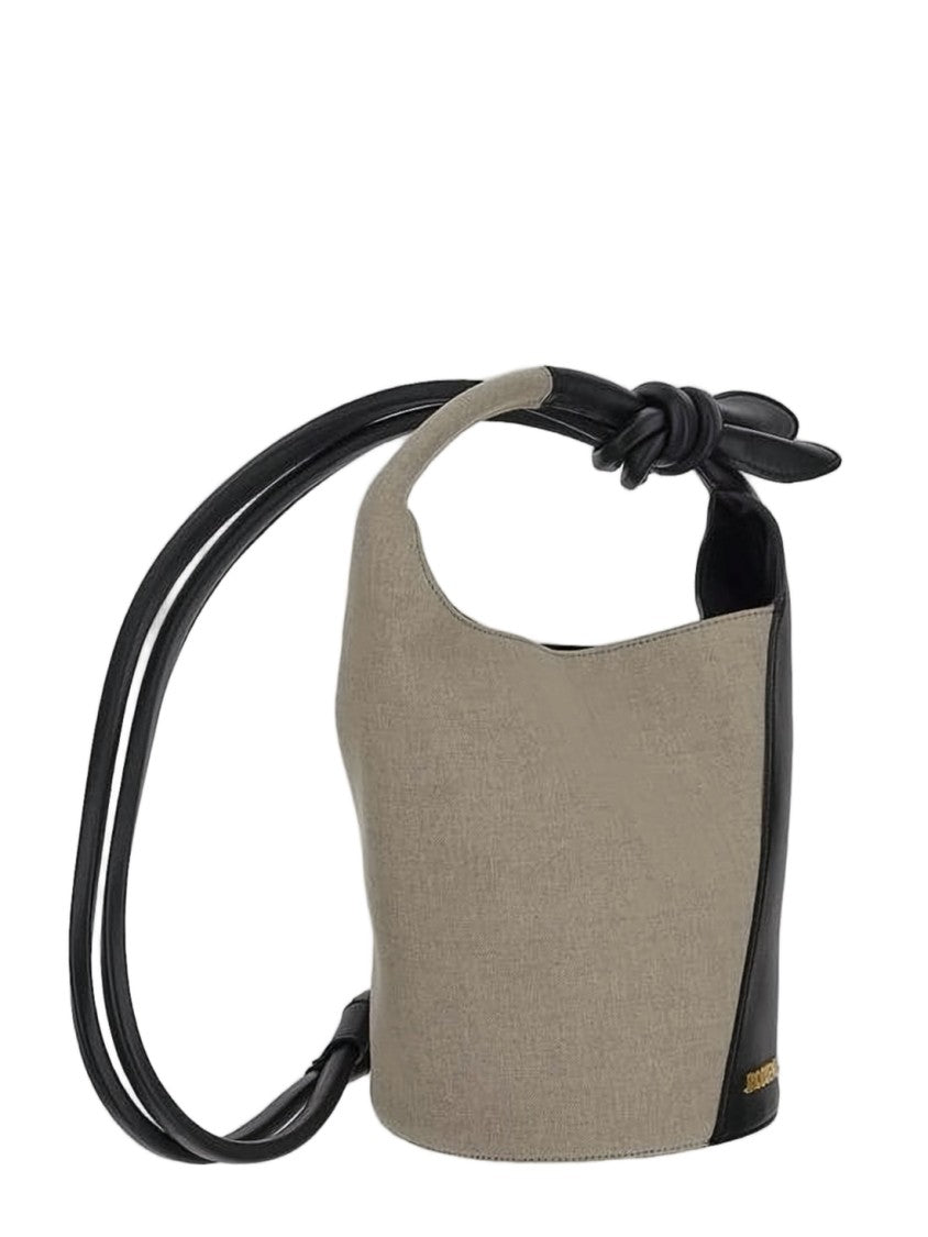 Jacquemus Asymmetrical Black Leather