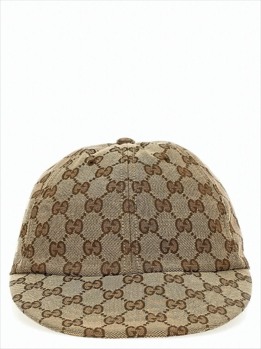 Gucci Structured Monogram Cap With Bold Branding
