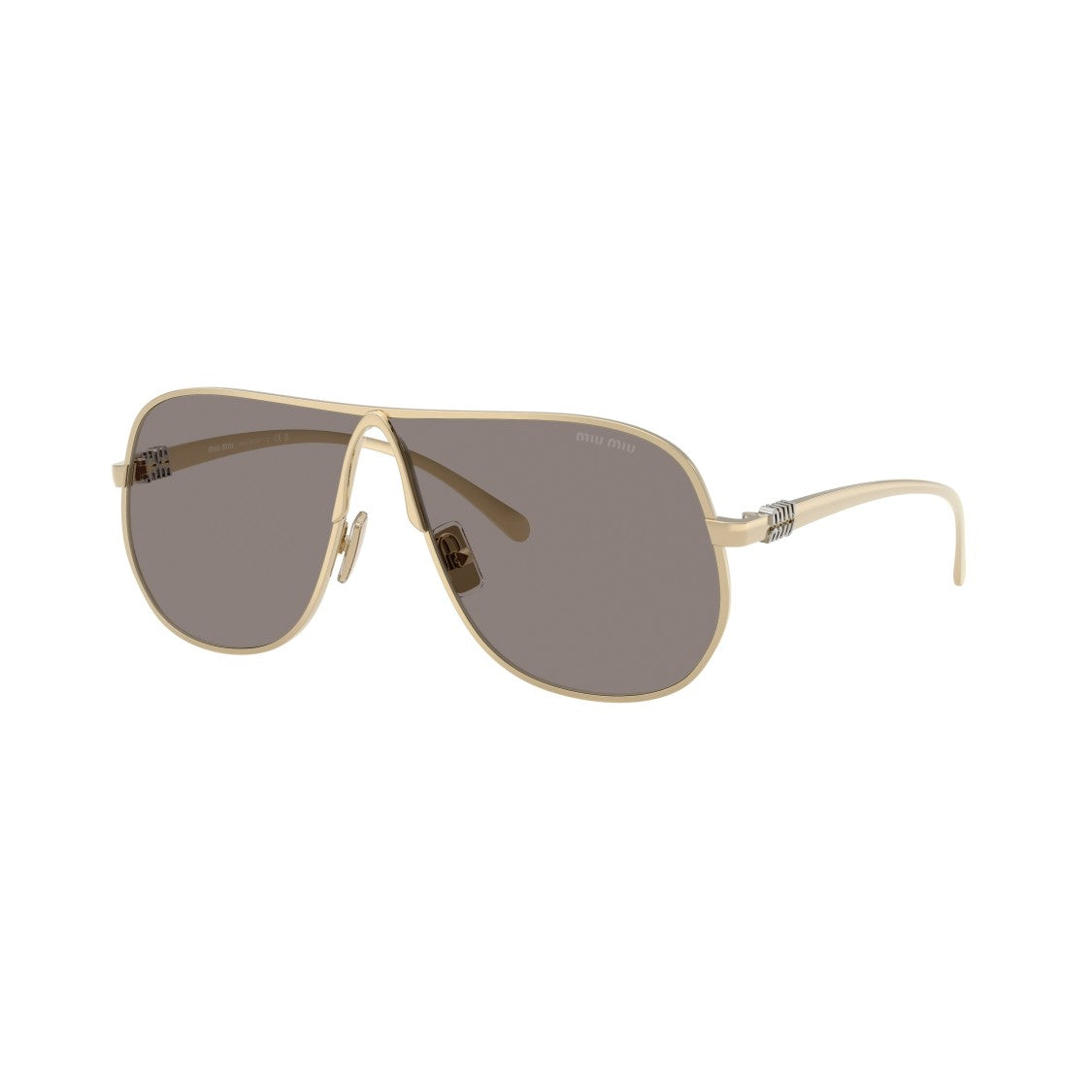 Miu Miu 0Mu A56s Gold Aviator Sunglasses
