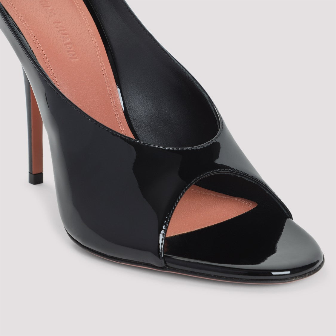 Amina Muaddi Anok 105 Patent Slippers