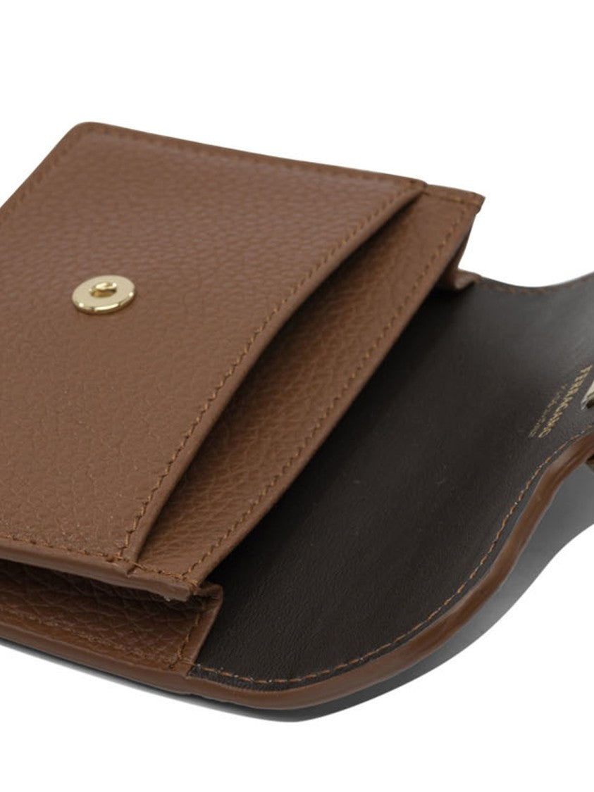 Ferragamo Textured Calf Leather Key Holder