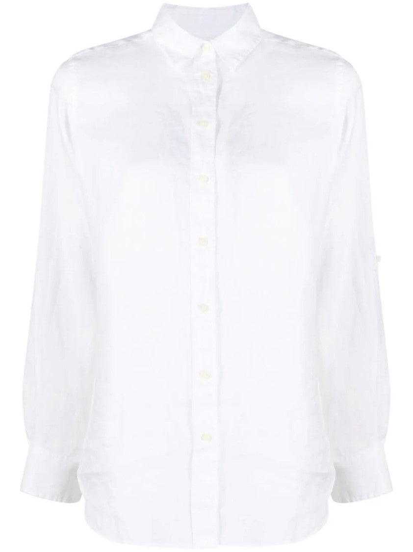 Lauren Ralph Lauren Long Sleeve Linen Shirt With Button-Down Front