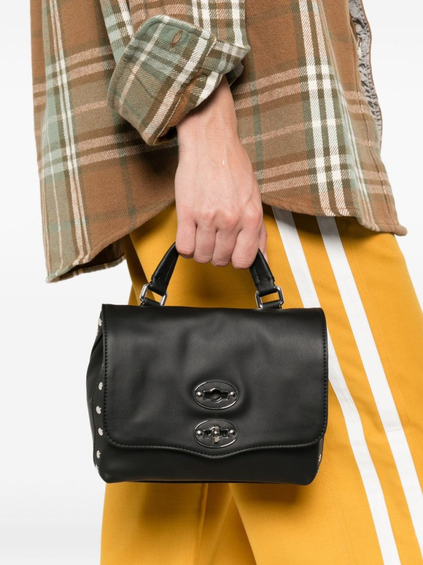 Zanellato Structured Black Leather Handbag