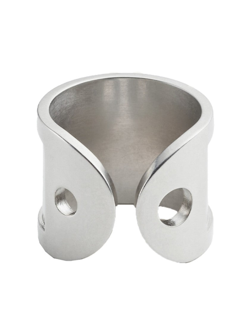 Mm6 By Maison Margiela Logo Ring Polyamide Brass