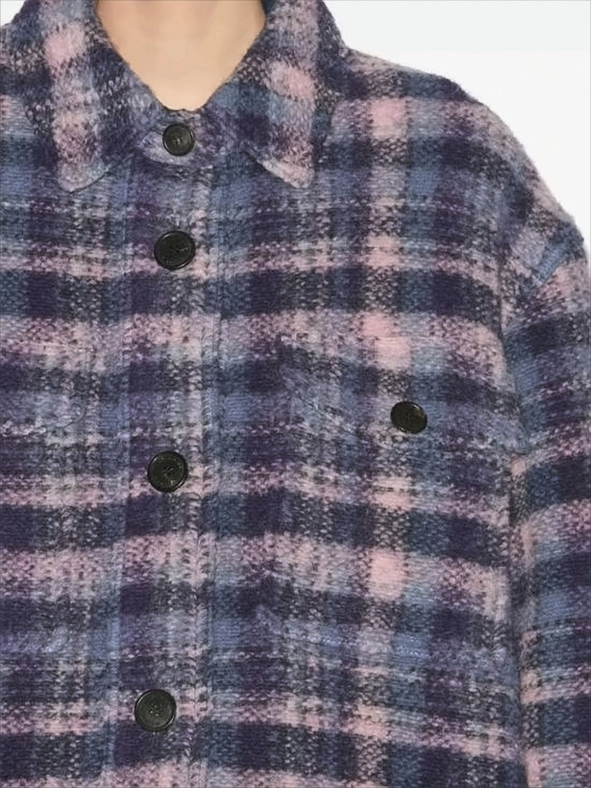 Isabel Marant Plaid Textured Jacket With Relaxed Fit