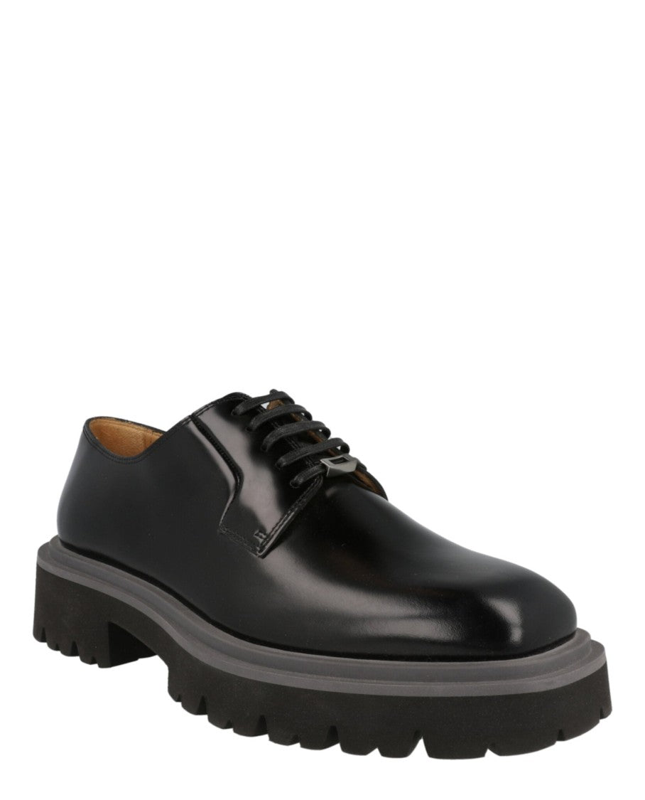 Ferragamo Flicker Leather Dress Shoes