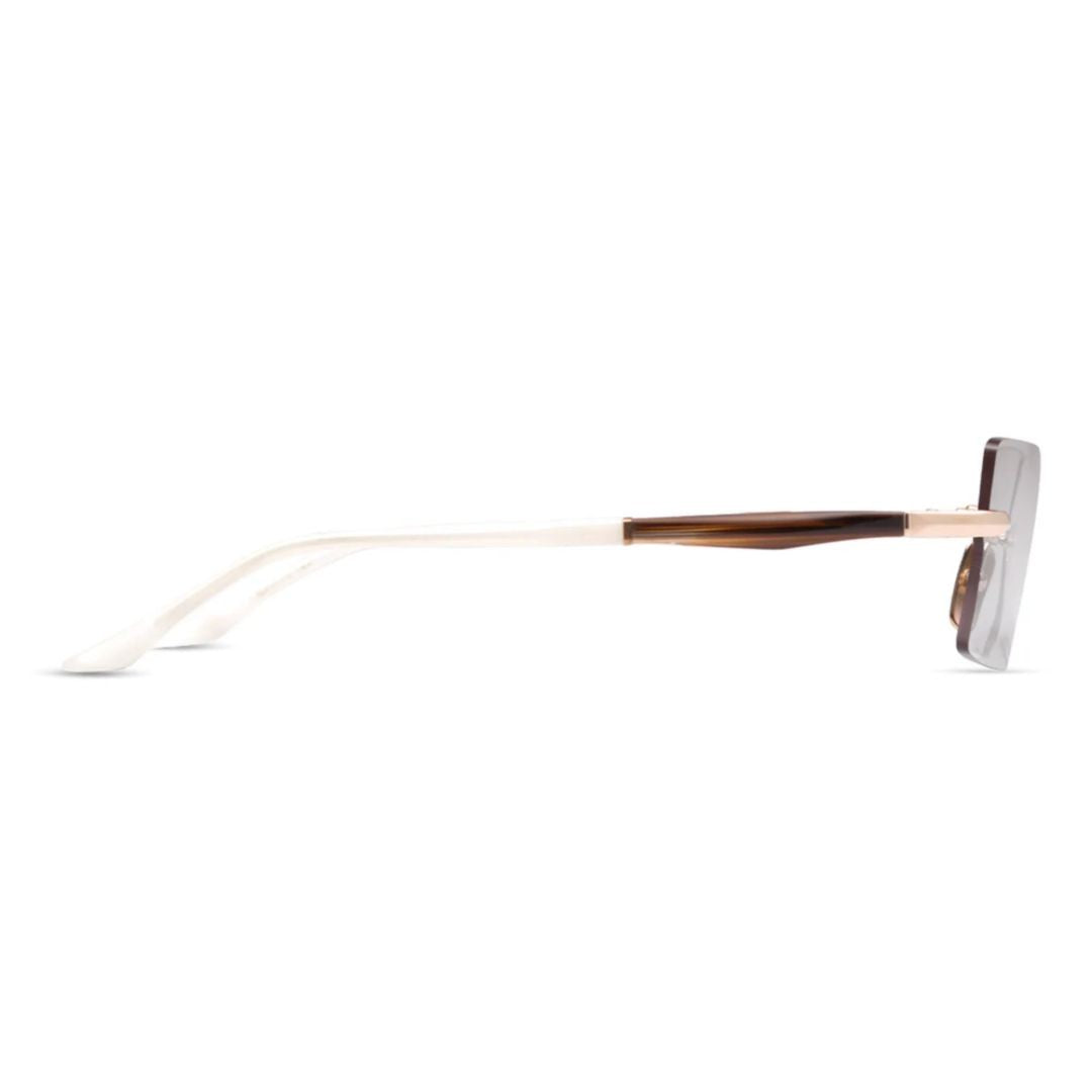 Dita Eymori Rimless Rectangular Sunglasses With Gradient Tint