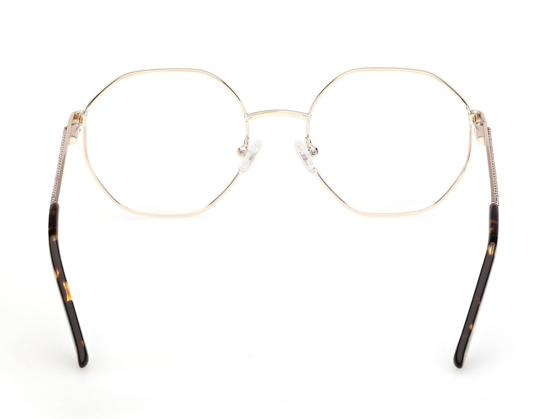 Guess Gold Gu50363 Geometric Metal Rhinestone Eyeglasses