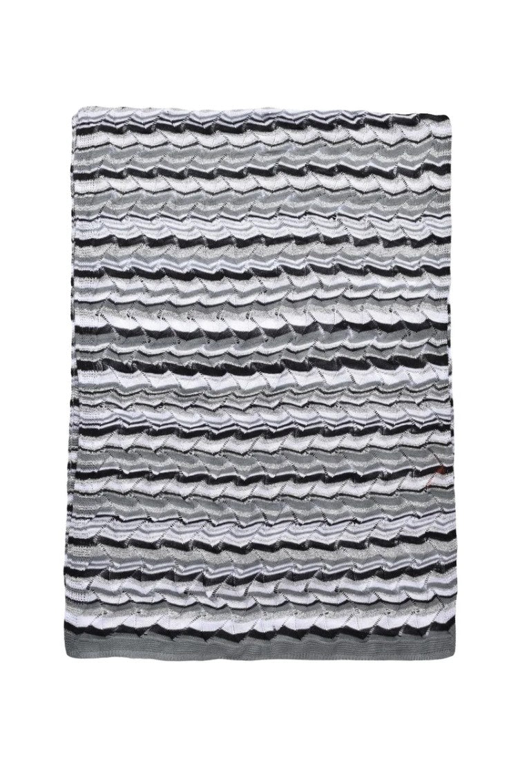 Missoni Cotton Viscose Polyamide Scarf - White/Black