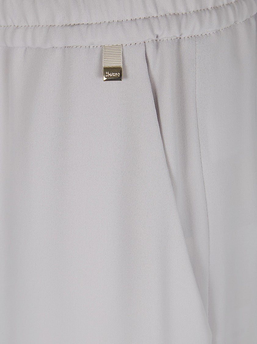 Herno Cotton Blend Track Pants With Elastic Waist And Drawstring
