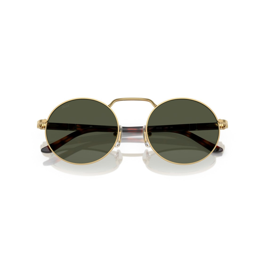 Persol 0Po1019s Round Frame Sunglasses With Tortoiseshell Temples