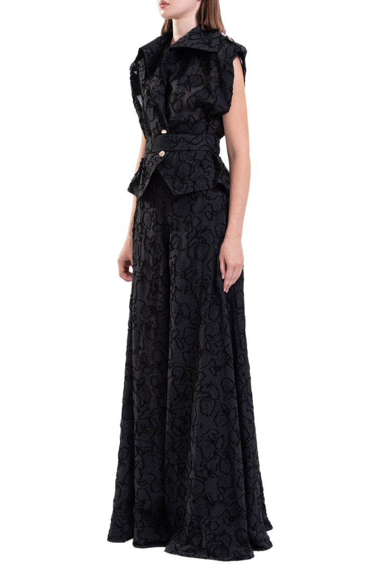 Saiid Kobeisy Textured Top And Wide Pants