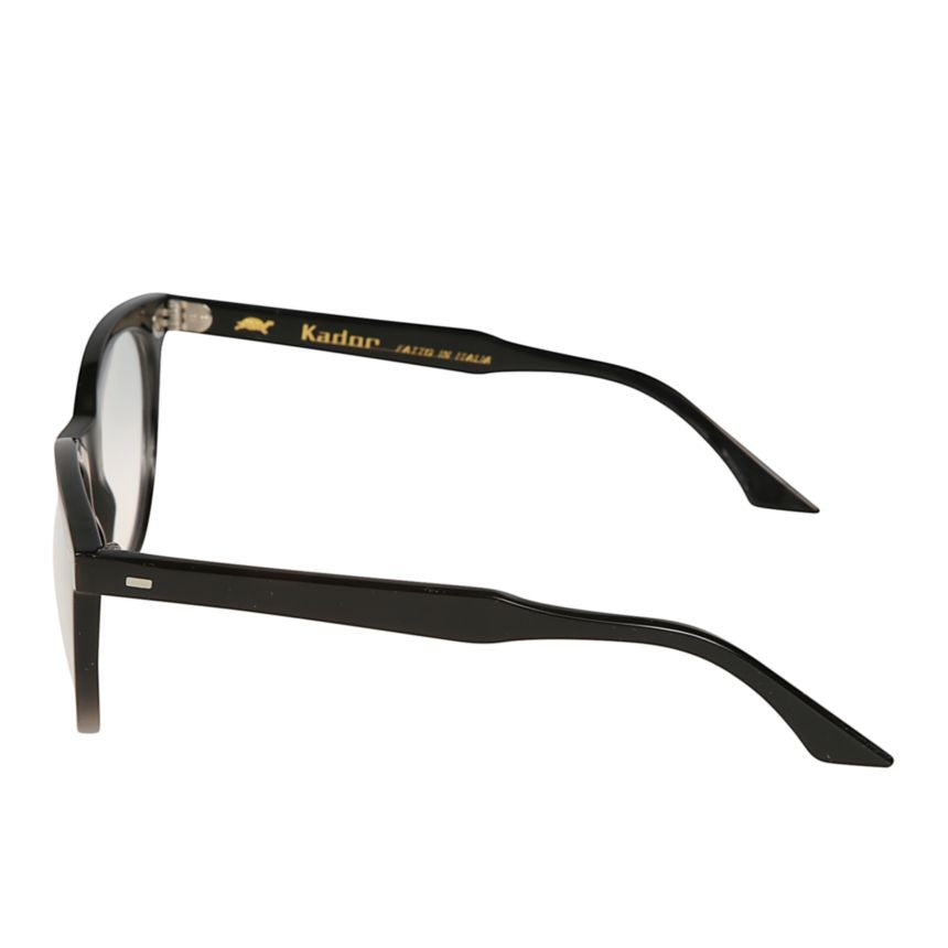 Kador Cynda Classic Round Frame Eyeglasses With Glossy Black Finish
