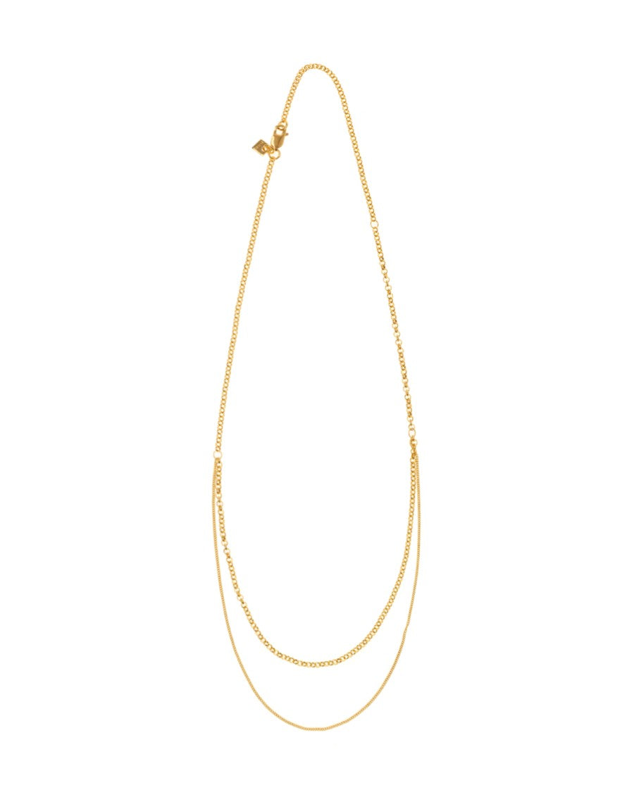 Bar Jewellery Cascade Necklace – Gold-Plated Silver