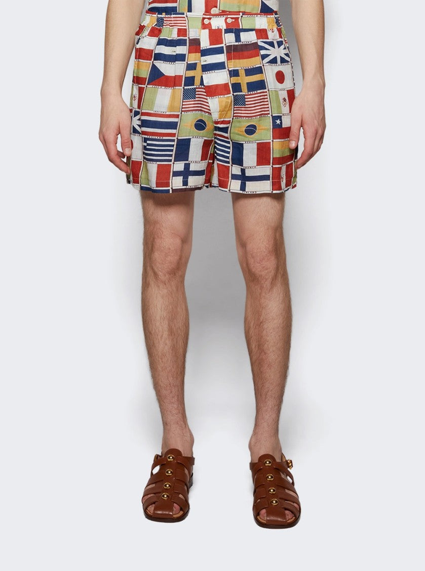 Bode Boxer Shorts International Flags