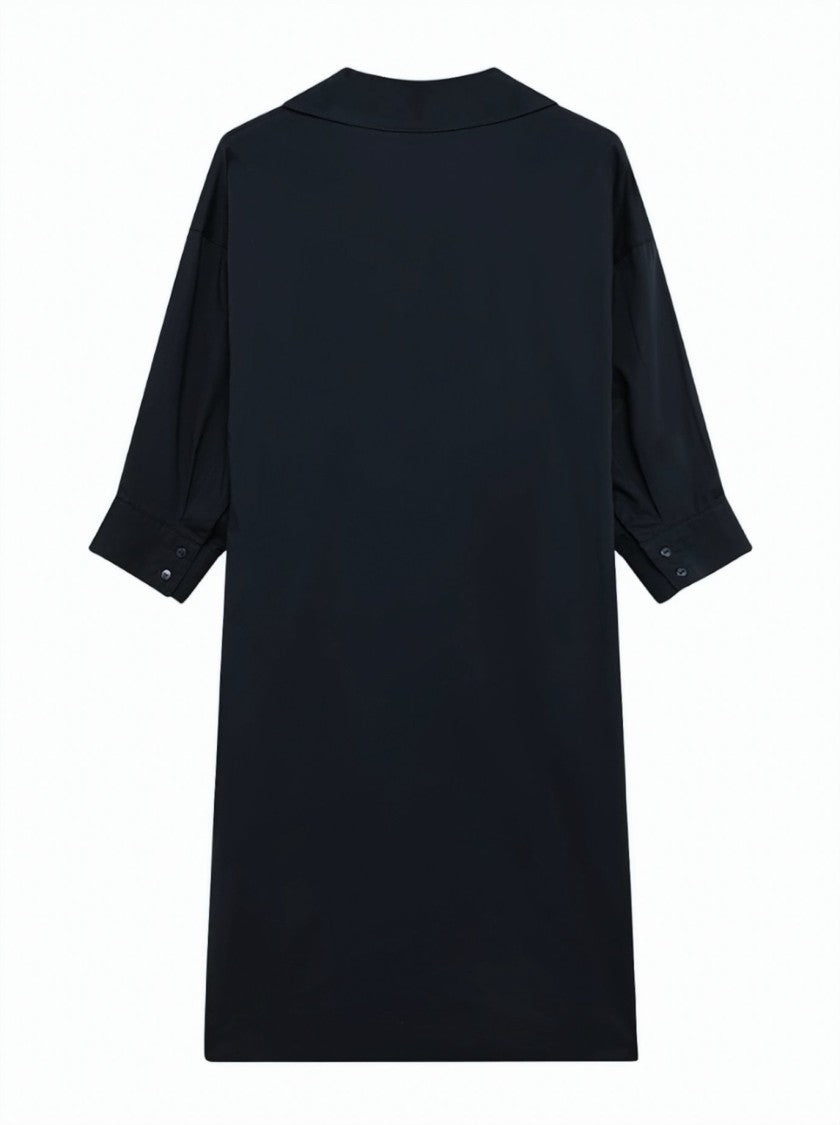 Alpha Studio Poplin 3/4 Sleeves Short Dress