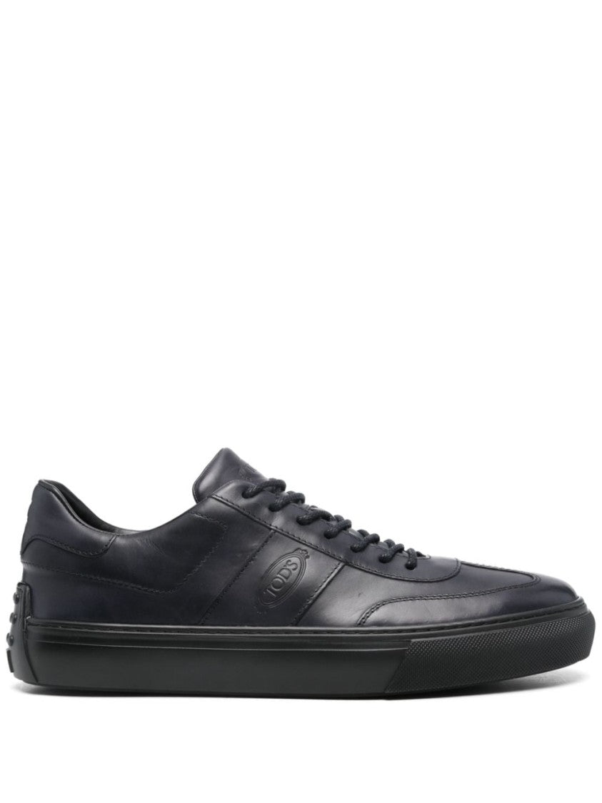 Tod's Low Laced Sneaker With Logo