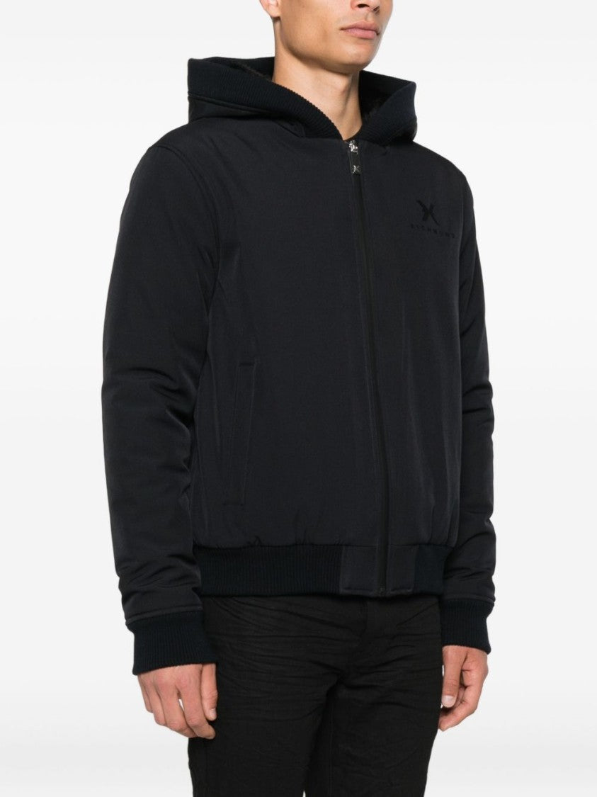 John Richmond Black Jacket With Hood