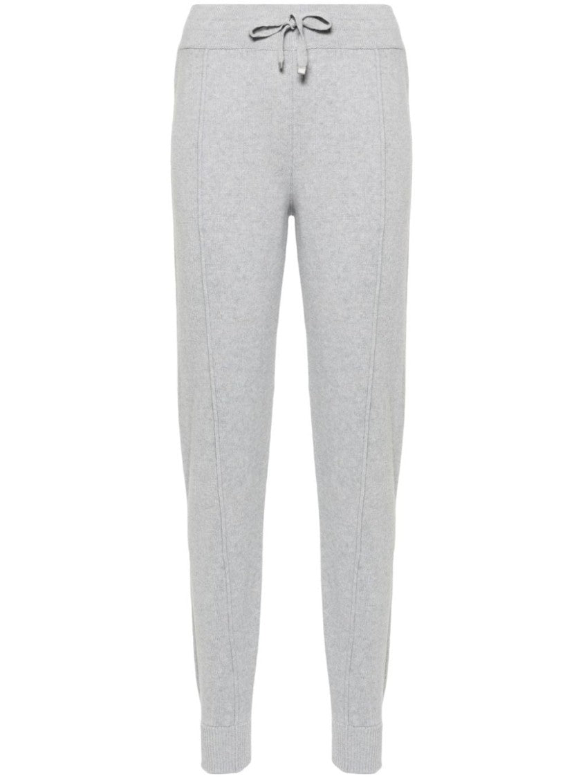 Eleventy Grey Heathered Knitwear Wool-Blend Pants