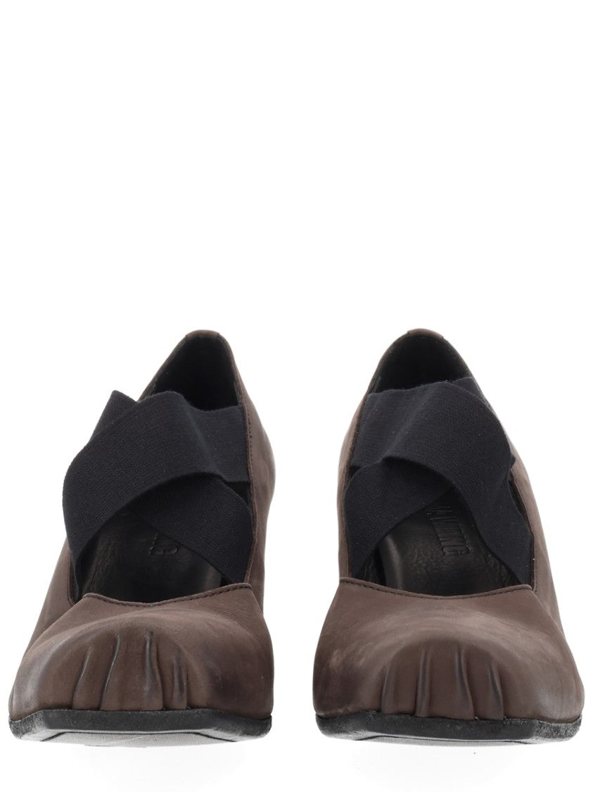 Uma Wang Muted Brown Calf Leather Flats