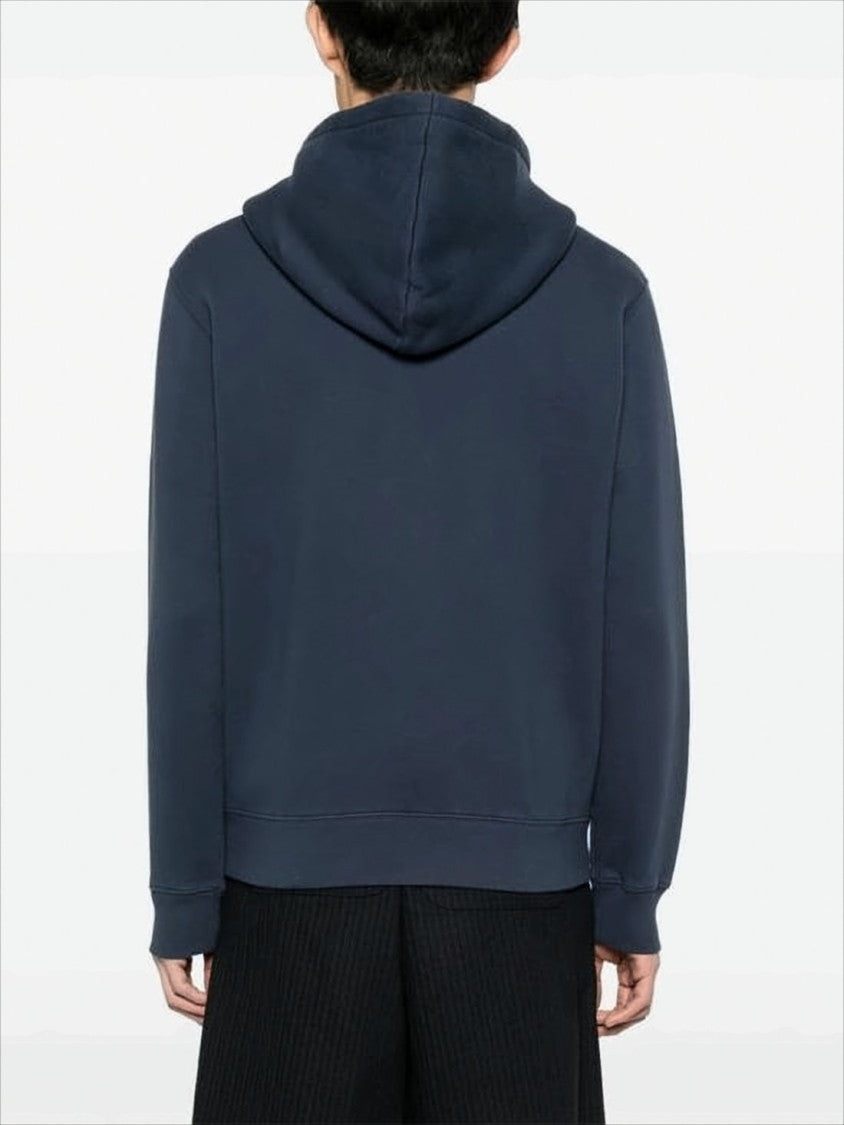 Maison Kitsuné Zip-Up Hoodie With Drawstring Hood And Embroidered Logo