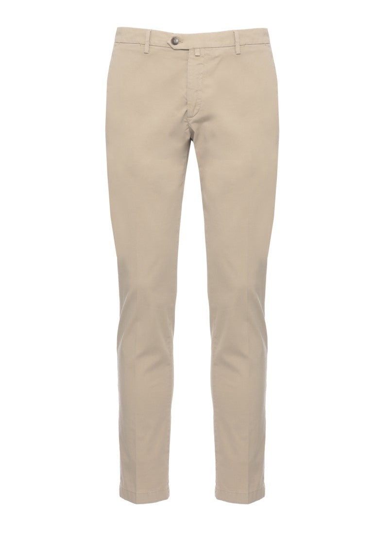 Briglia 1949 Beige Bg04 Cotton Straight-Leg Pants