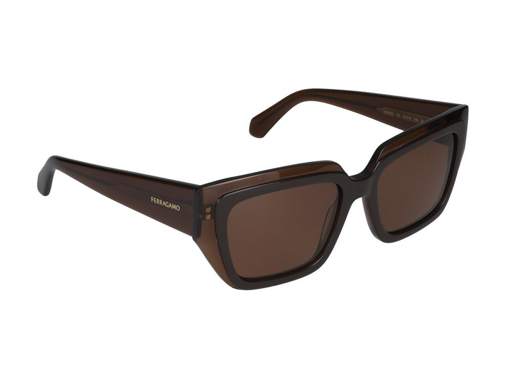 Salvatore Ferragamo Sunglasses Sf2002s 233 Transparent Brown/Brown 55/18/140