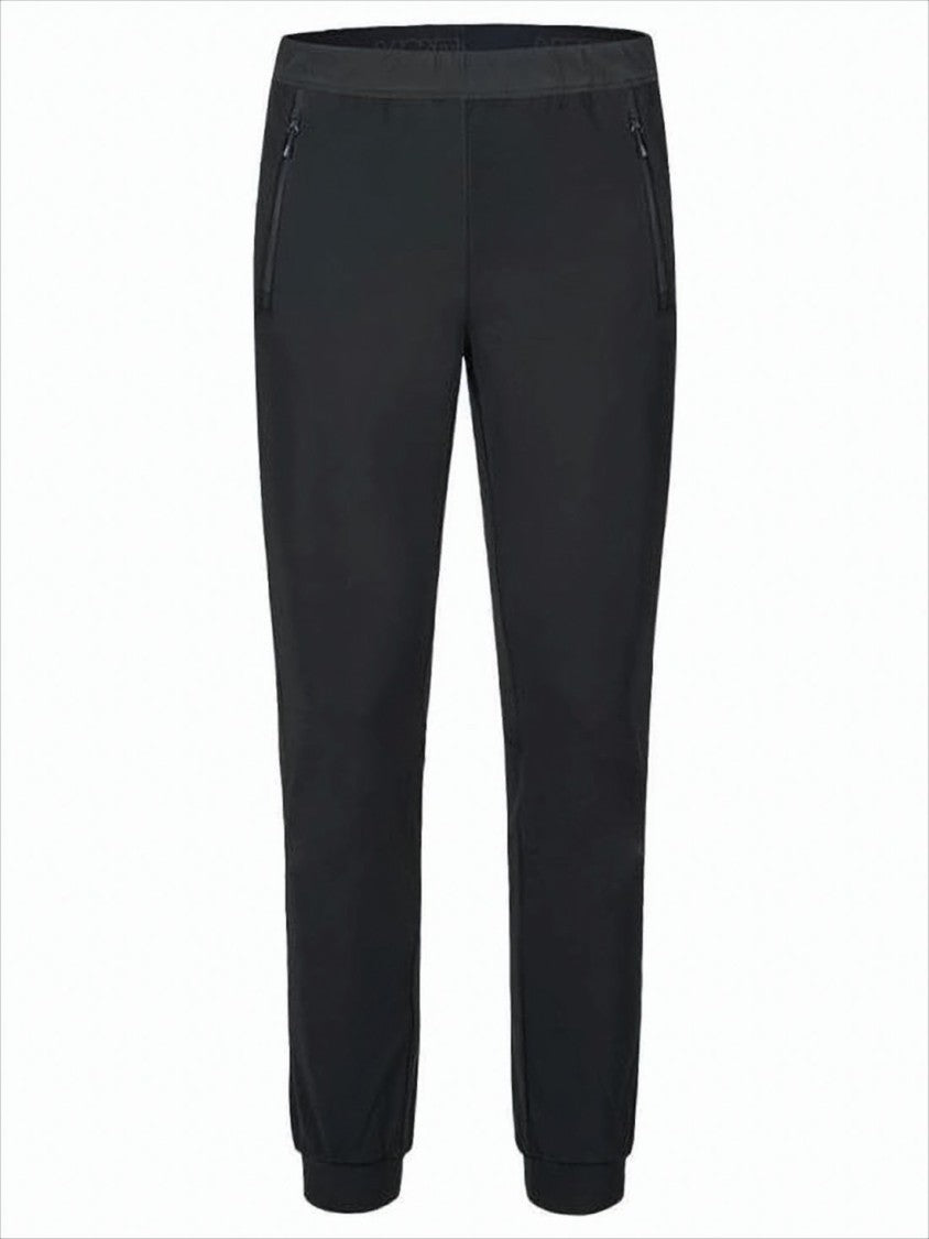 Montura Fitted Straight Pants With Elastic Waistband And Zippered Pockets