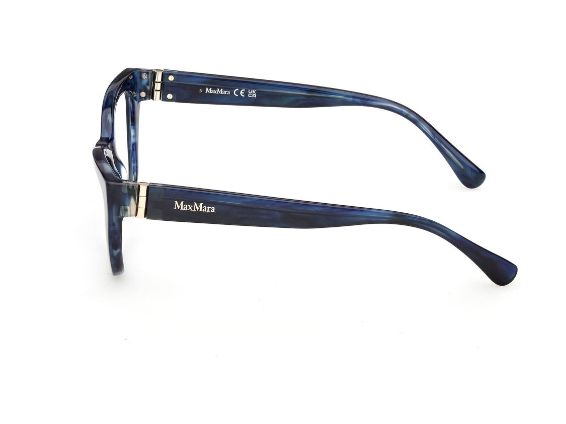 Max Mara Marbled Blue Mm5228 Oversized Cat-Eye Acetate Sunglasses