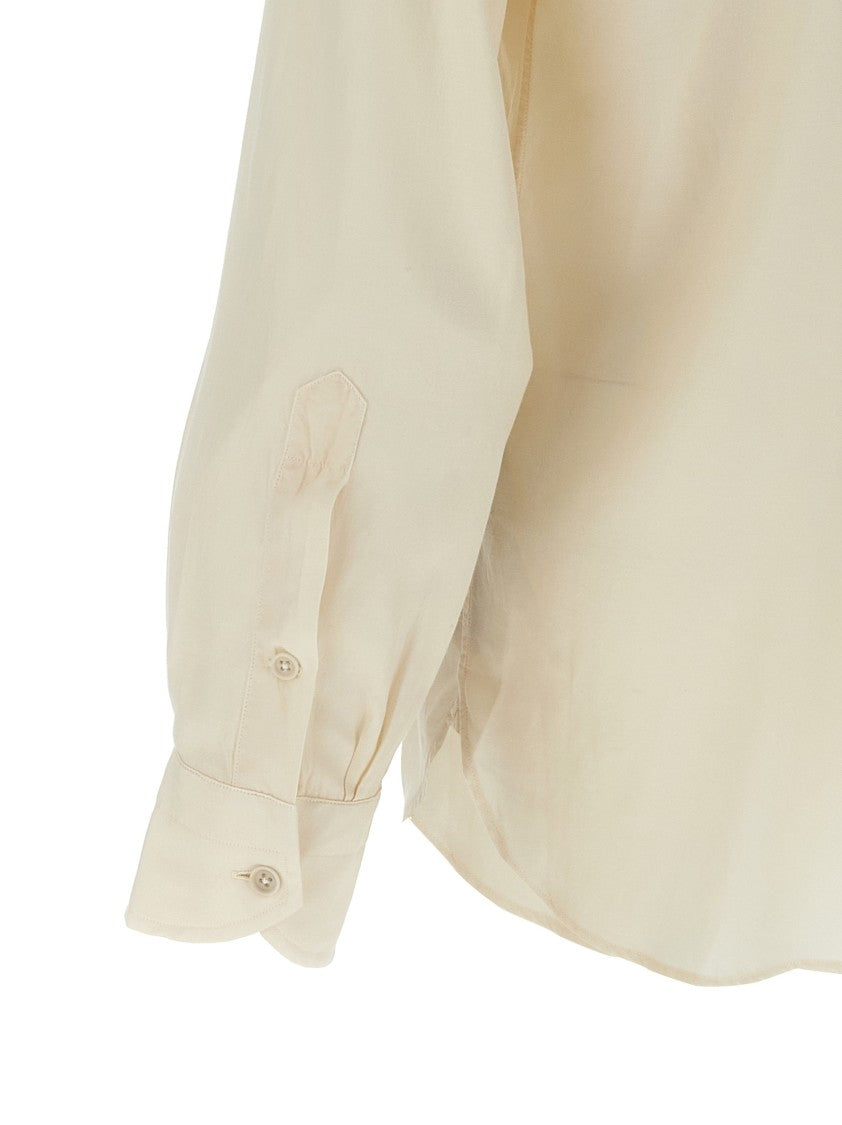 Tom Ford Twill Shirt With Military Fit And Structured Silhouette
