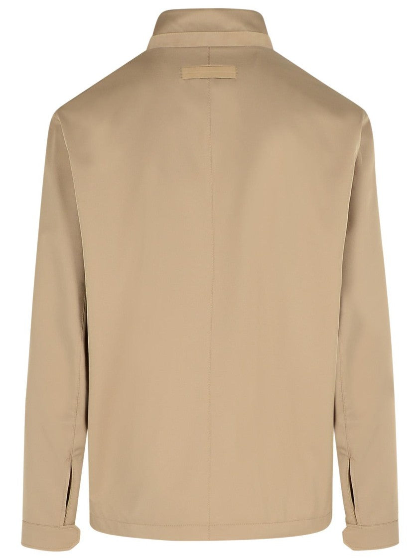 Zegna Beige Polyester Jacket